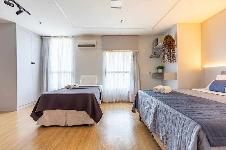 Suíte ampla no Hotel Comfort Taguatinga
