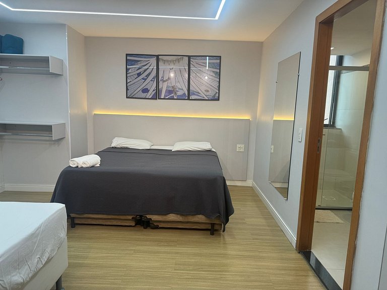 Suíte ampla no Hotel Comfort Taguatinga