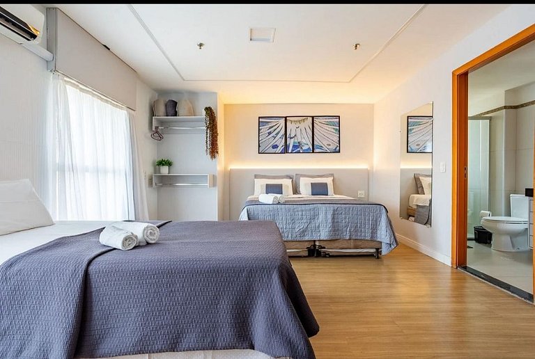 Suíte ampla no Hotel Comfort Taguatinga