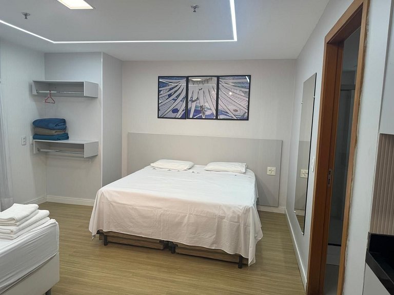 Suíte ampla no Hotel Comfort Taguatinga